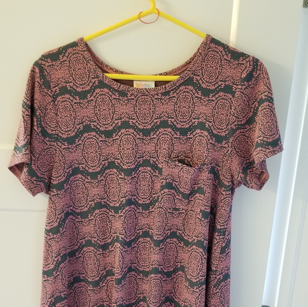 Lularoe Pink & Gray dress